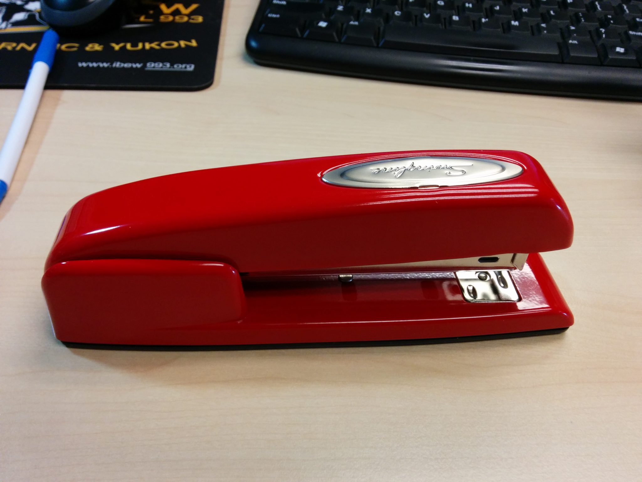 I believe you have my stapler